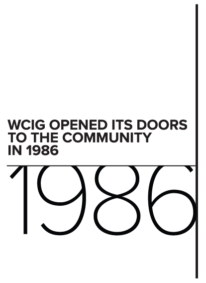 WCIG opened its doors to the community in 1986.